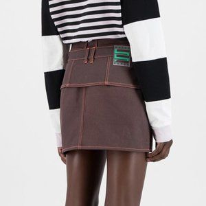 NWT Daily Paper Orange Heat Sensitive Helena Skirt